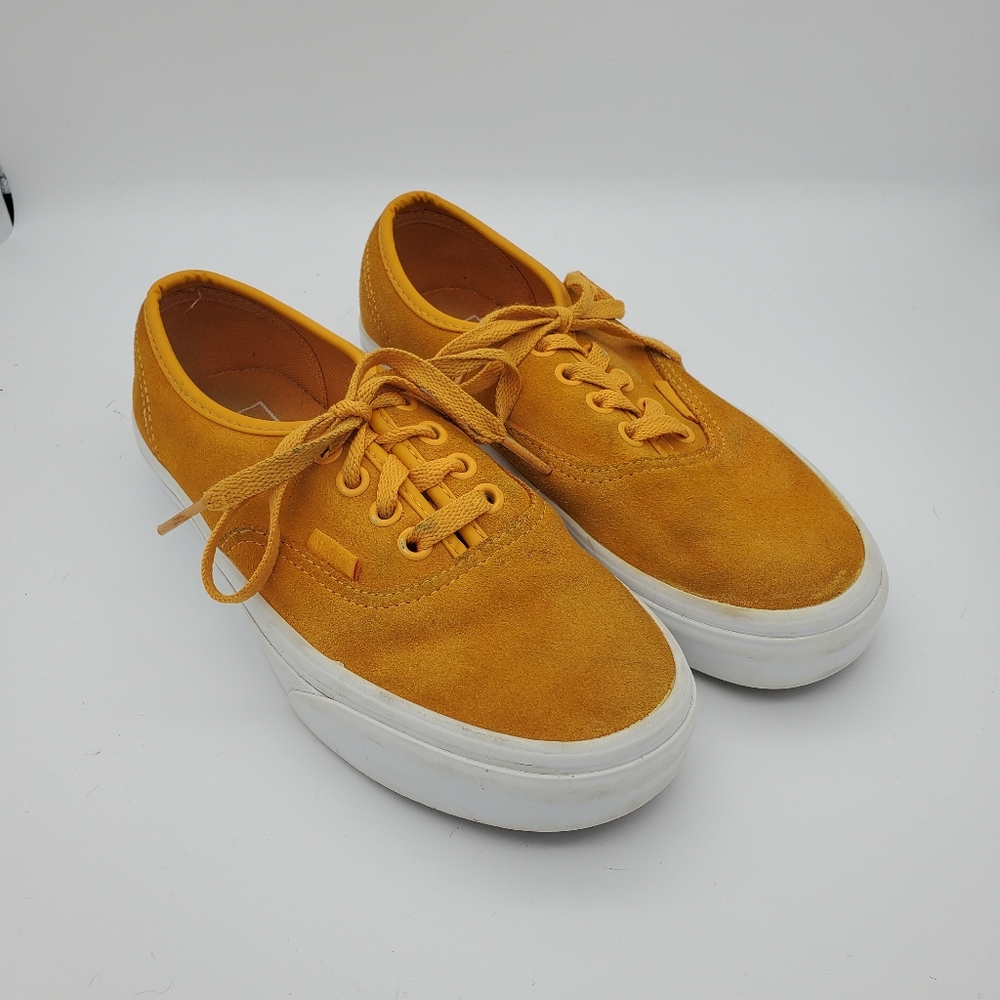 Vans Mustard Yellow Suede Low Top Sneakers